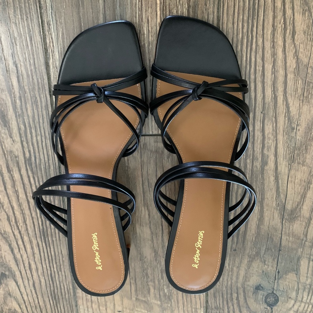 &other stories Strappy Knotted Open Toe Sandle 9